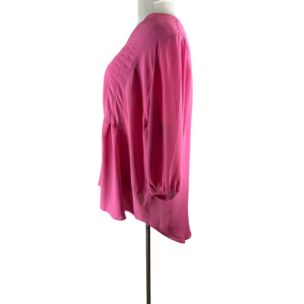 Melissa McCarthy x Seven7 Babydoll Hi Lo Flowy Blouse Plus Size 2X Top HW8794 - Picture 8 of 11